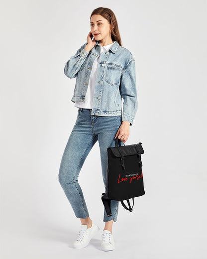 Black Excellence Casual Flap Backpack