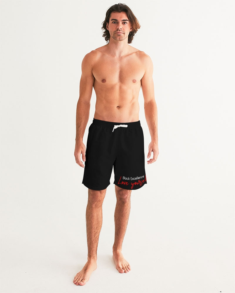Black Excellence Men's All-Over Print Swim Trunk