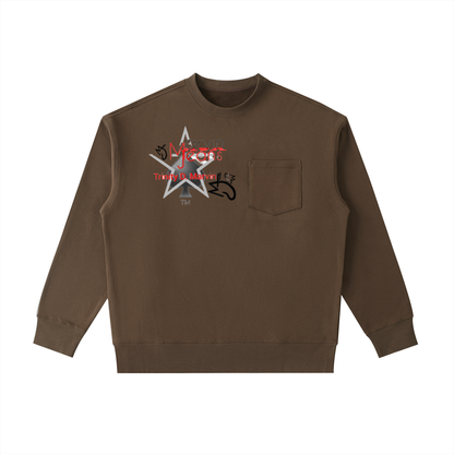 Heavyweight Patch Pocket Crewneck Sweatshirt