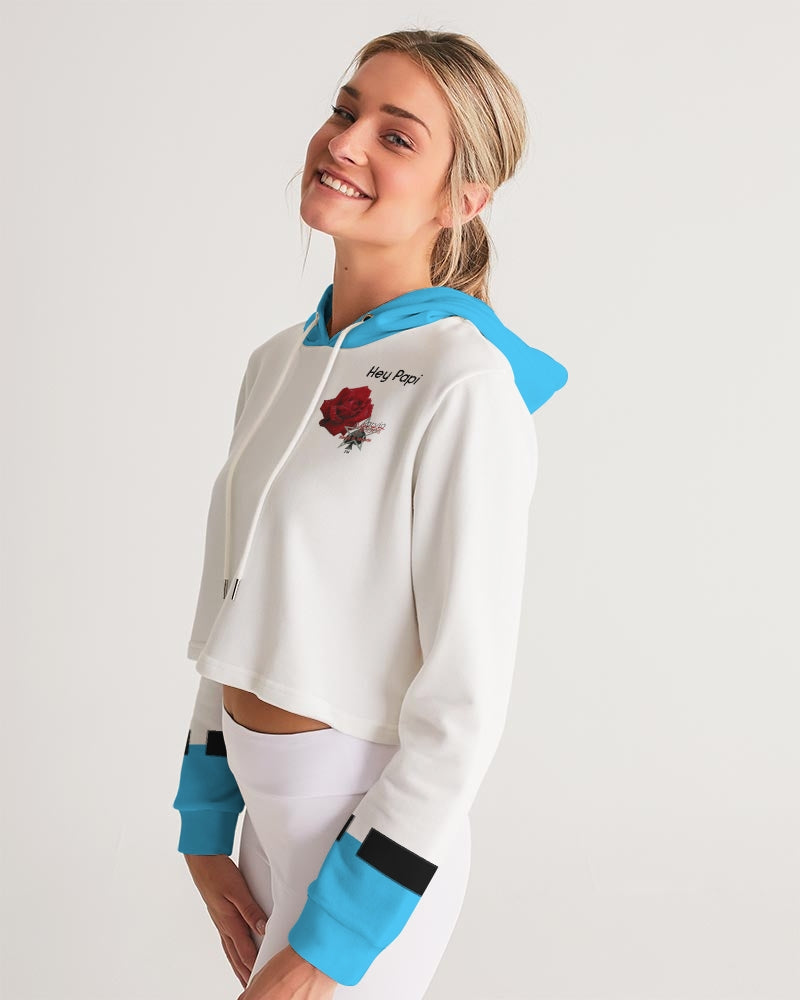 Hey Papi  Women's All-Over Print Cropped Hoodie