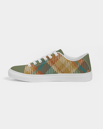 "Soft grid" Men's Faux-Leather Sneaker