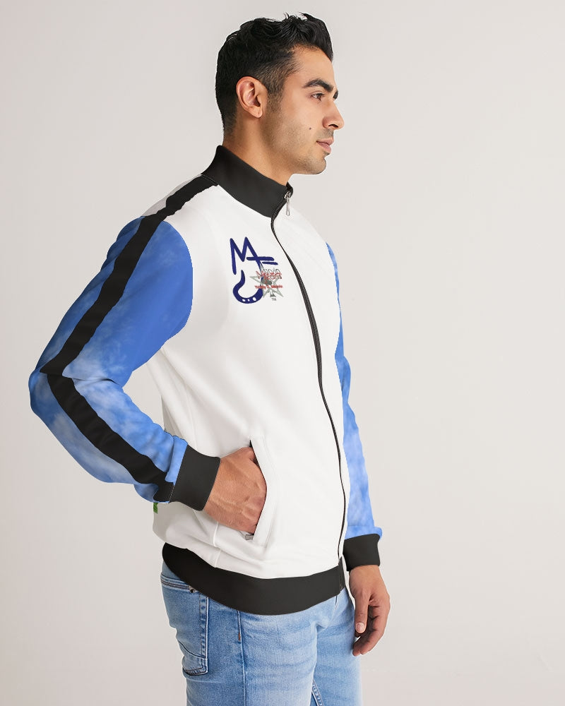 Logo's under the sky Men's All-Over Print Stripe Sleeve Track Jacket