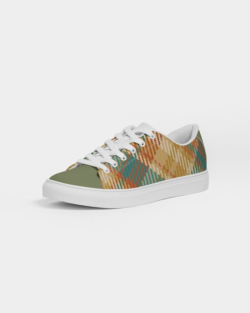 "Soft grid" Men's Faux-Leather Sneaker