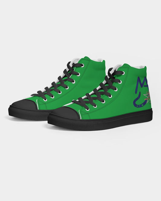 Freeport black tip Men's Hightop Canvas Shoe - Black