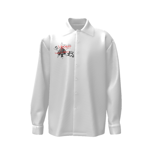 Marvin Jeans be the BRAND wear the BRAND All-Over Print Men's Classic Long Sleeve Shirt