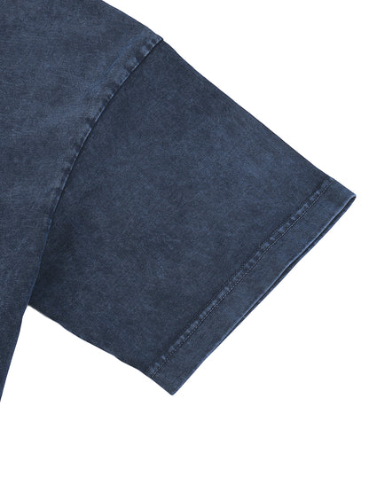 Heavyweight Snow-Washed Polo T-Shirt