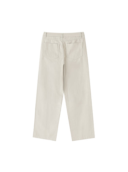 Heavyweight Cotton Straight-Leg Pants