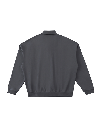 Heavyweight Fleece Polo Sweatshirt