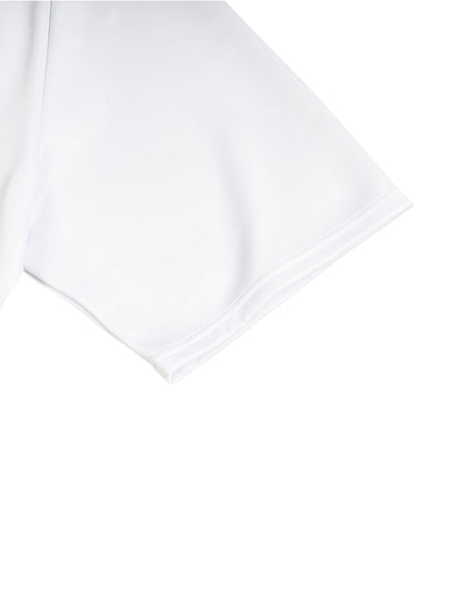 Contrast Lapel Collar Boxy T-Shirt