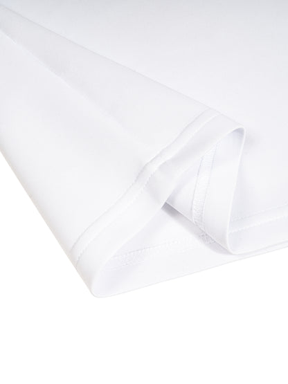 Contrast Lapel Collar Boxy T-Shirt