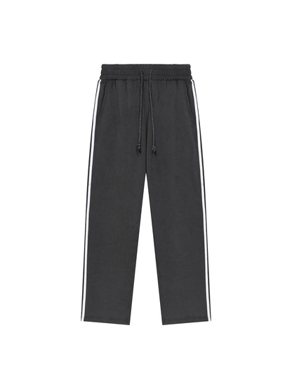 Snow Washed Contrast Tape Sweatpants