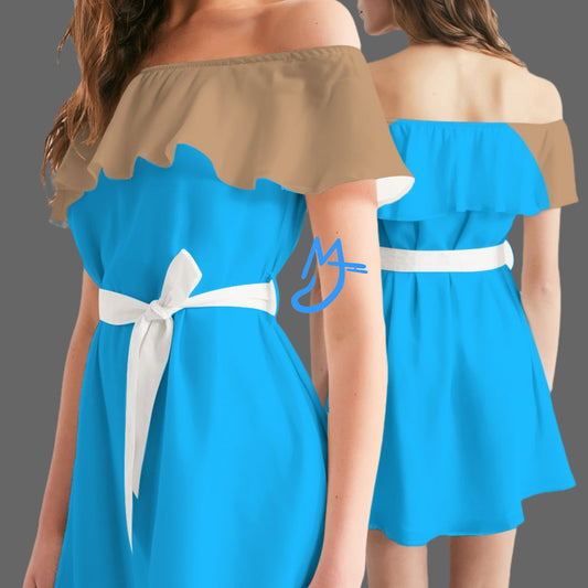 Spotlight  Women's All-Over Print Off-Shoulder Dress