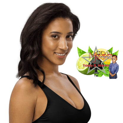 All Black Recycled padded bikini top