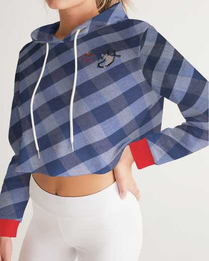Ever red by Marvin Jeans and Trinity D Marvin Women's Cropped Hoodie
