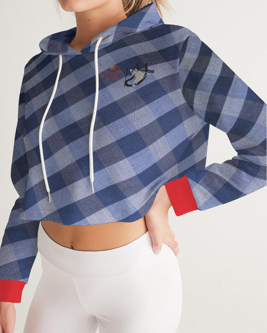 Ever red by Marvin Jeans and Trinity D Marvin Women's Cropped Hoodie