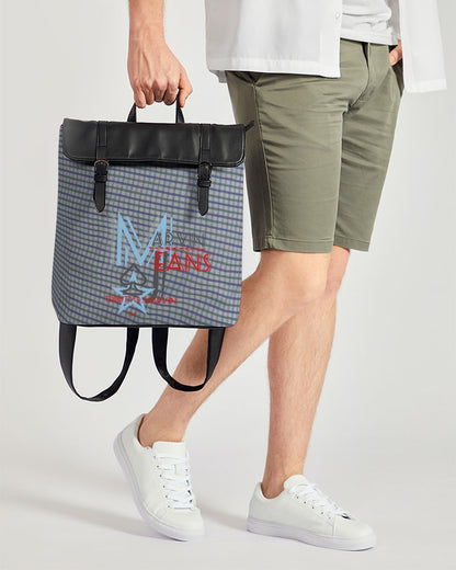 Grid mix Casual Flap Backpack