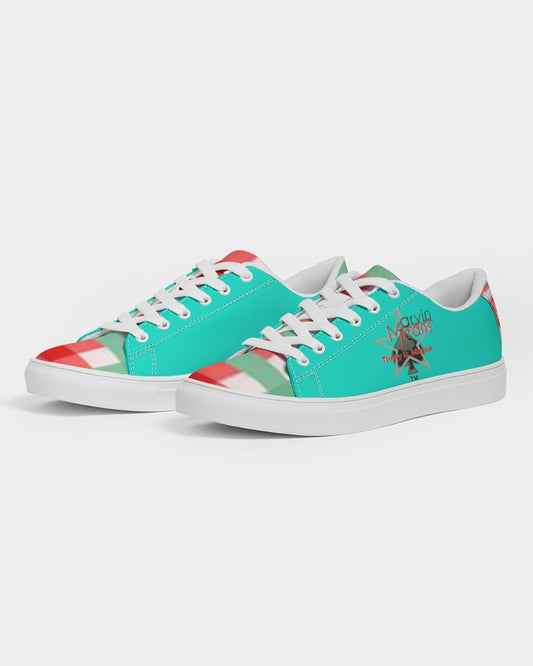 Color grid dark mint by Marvin Jeans and Trinity D Marvin Men's Faux-Leather Sneaker