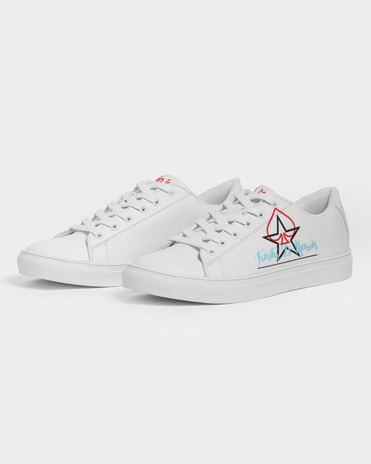 All white Legacy Men's Faux-Leather Sneaker