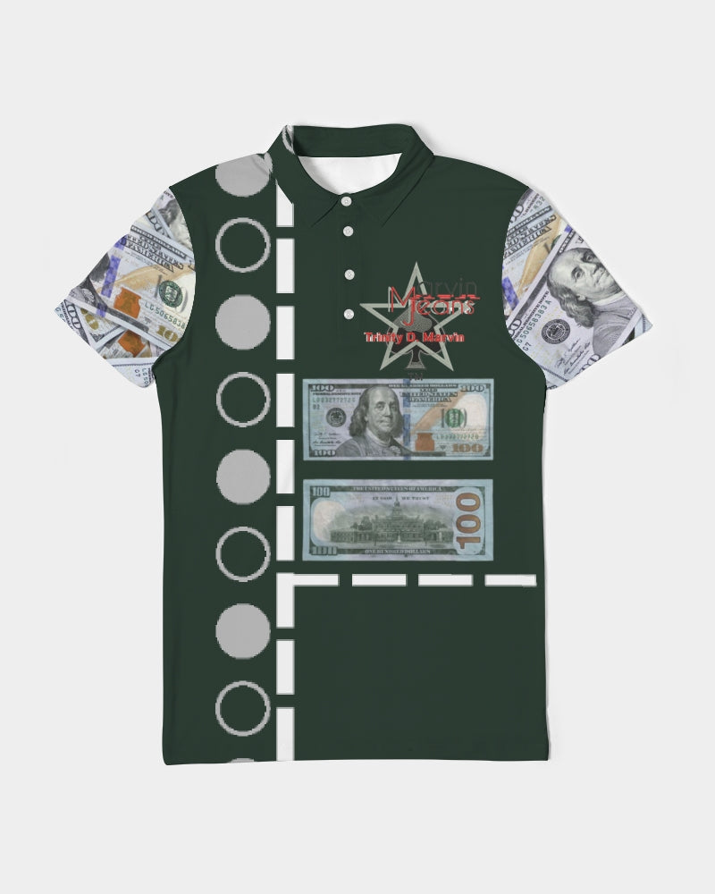 100 billion by Marvin Jeans and Trinity D Marvin Men's Slim Fit Short Sleeve Polo