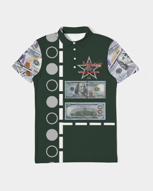 100 billion by Marvin Jeans and Trinity D Marvin Men's Slim Fit Short Sleeve Polo