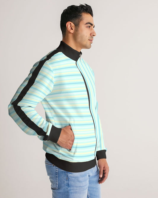 Pin stripes BY MARVIN JEANS Men's Stripe-Sleeve Track Jacket