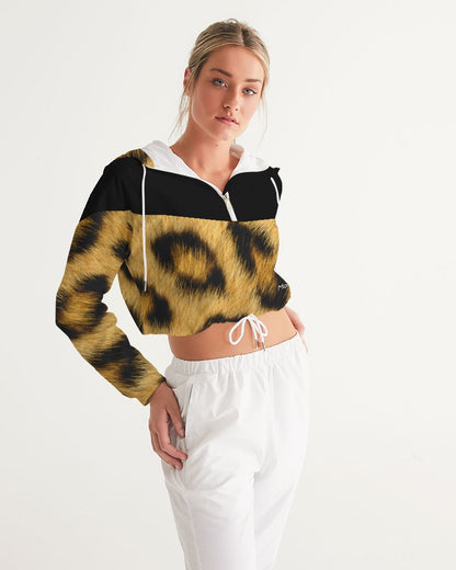 Leopard by Marvin Jeans Women's Cropped Windbreaker