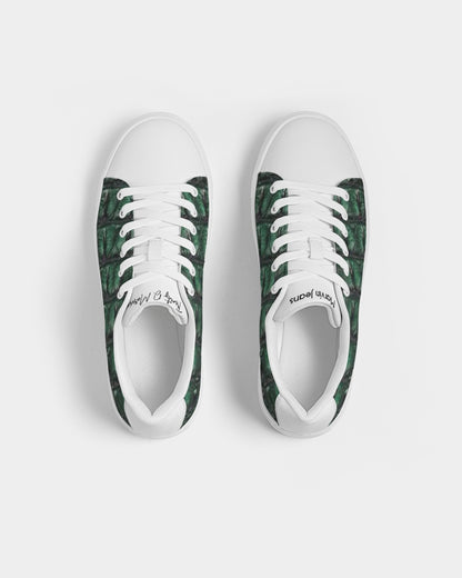 Gator white by Trinity D. Marvin Men's Faux-Leather Sneaker