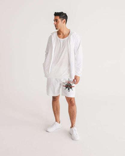 All white BY MARVIN JEANS Men's Jogger Shorts