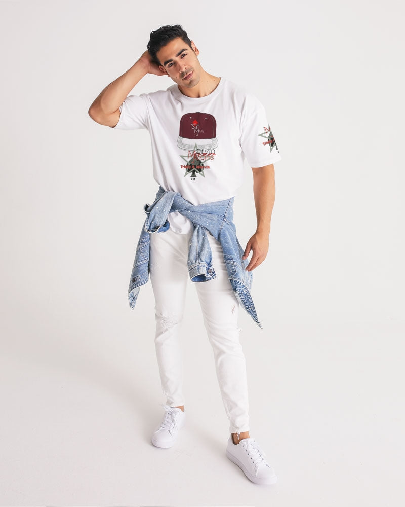 Logo cap by Marvin Jeans and Trinity D Marvin Men's Premium Heavyweight Tee