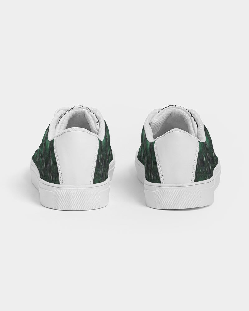 Gator white by Trinity D. Marvin Men's Faux-Leather Sneaker