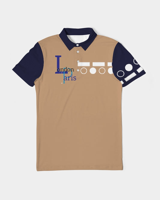 London Paris in da mix by Marvin Jeans and Trinity D Marvin Men's Slim Fit Short Sleeve Polo