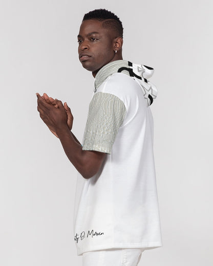 Gator white 100,000 by Trinity D Marvin Men's Premium Heavyweight Short Sleeve Hoodie