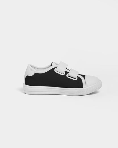Black & white Kids Velcro Sneaker