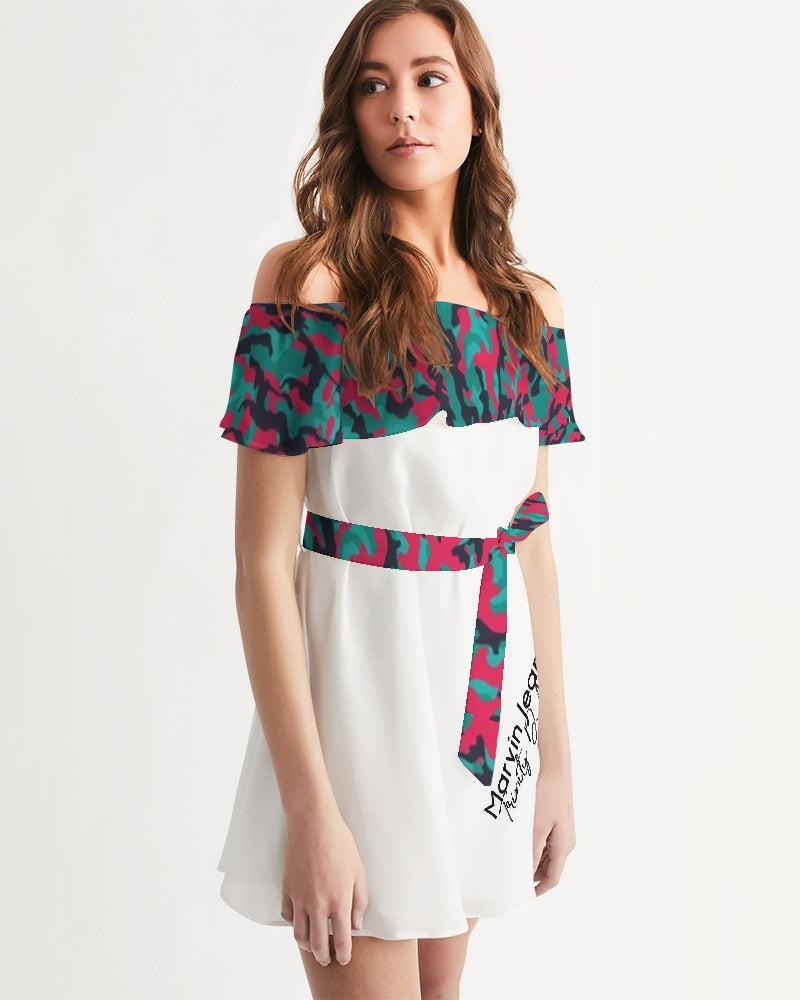 Brilliant BY MARVIN JEANS Women's Off-Shoulder Dress