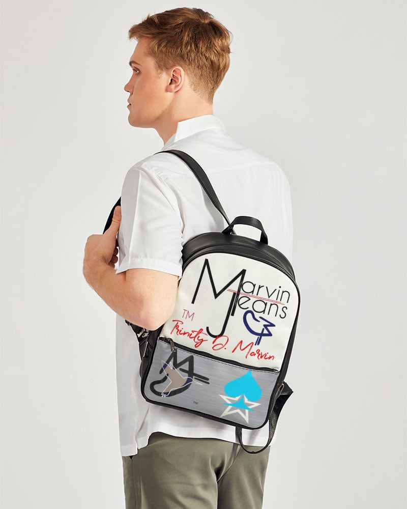 Logo's by Marvin Jeans and Trinity D. Marvin Classic Faux Leather Backpack