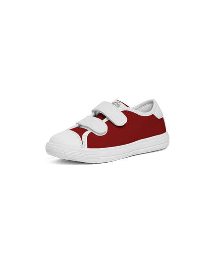 Retro Maroon Kids Velcro Sneaker