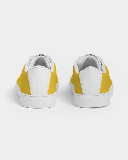 Yellow white BY MARVIN JEANS Men's Faux-Leather Sneaker