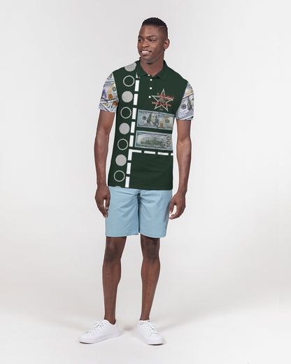 100 billion by Marvin Jeans and Trinity D Marvin Men's Slim Fit Short Sleeve Polo