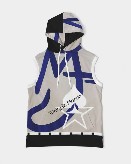 Two logo's BY MARVIN JEANS Men's Premium Heavyweight Sleeveless Hoodie