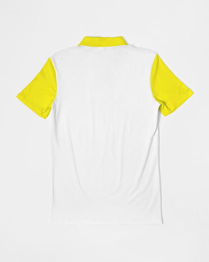 Light yellow by Marvin Jeans Men's Slim Fit Short Sleeve Polo