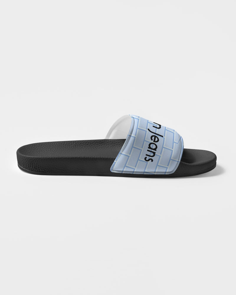 Baby blue brick Men's Slide Sandal