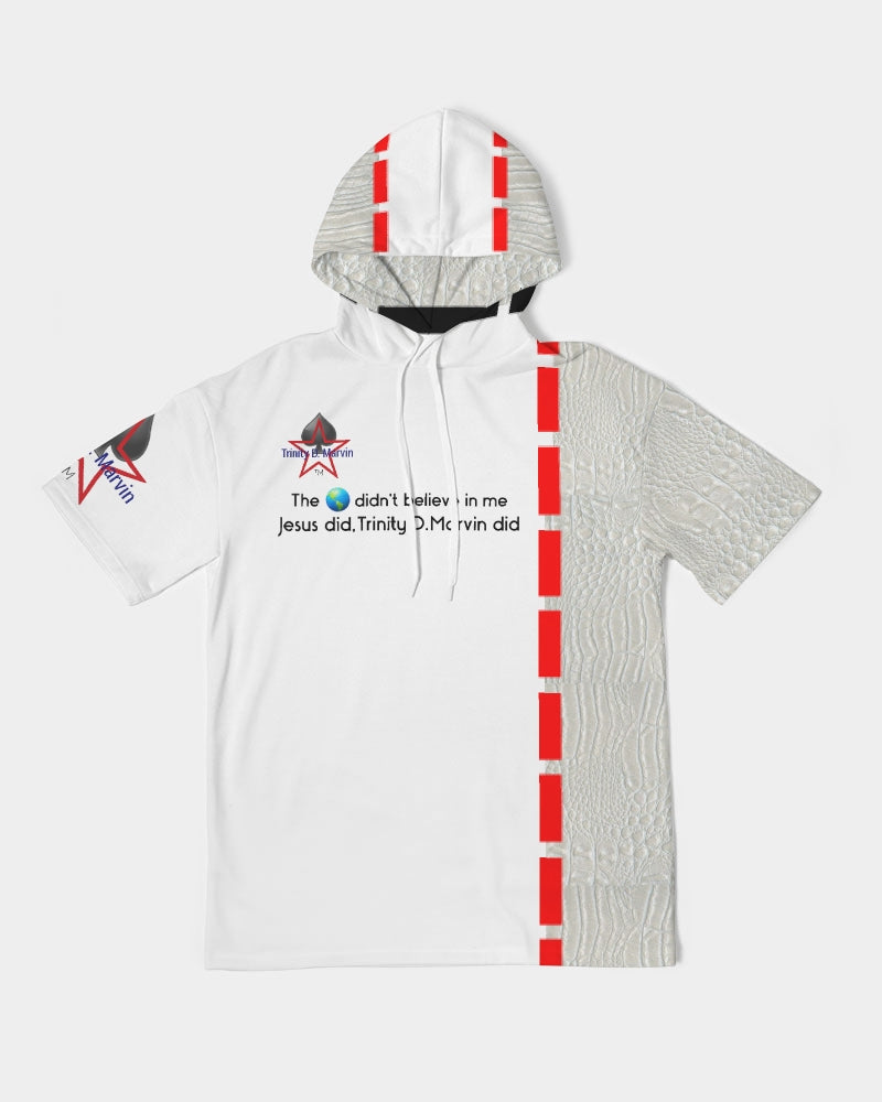 Gator white by Trinity D. Marvin Men's Premium Heavyweight Short Sleeve Hoodie