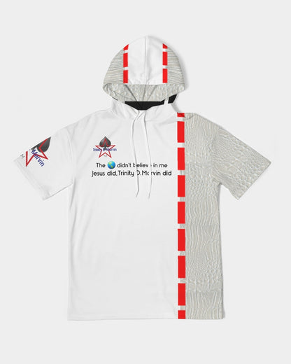 Gator white by Trinity D. Marvin Men's Premium Heavyweight Short Sleeve Hoodie