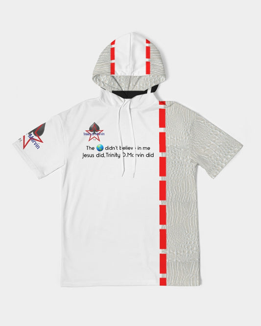 Gator white by Trinity D. Marvin Men's Premium Heavyweight Short Sleeve Hoodie