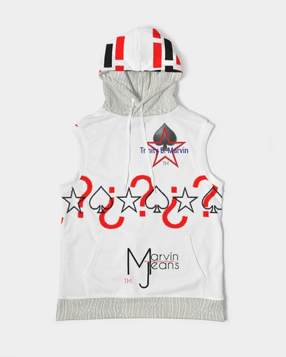 Gator White (all white Legacy) by Trinity D.  Marvin Men's Premium Heavyweight Sleeveless Hoodie
