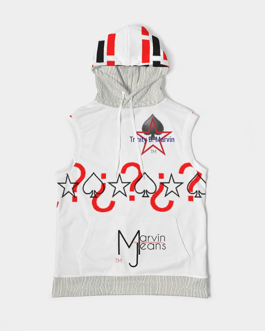 Gator White (all white Legacy) by Trinity D.  Marvin Men's Premium Heavyweight Sleeveless Hoodie