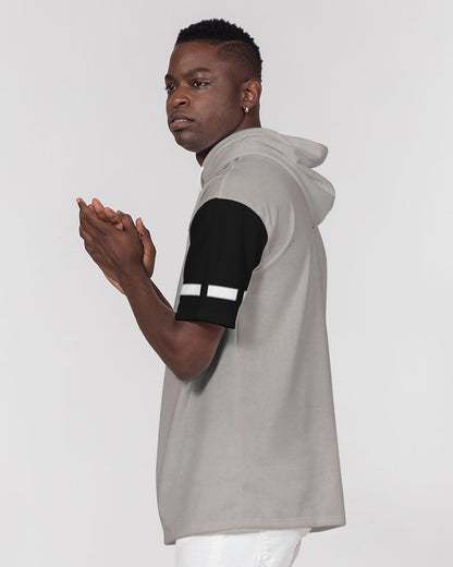 Light grey by Marvin Jeans and Trinity D Marvin Men's Premium Heavyweight Short Sleeve Hoodie