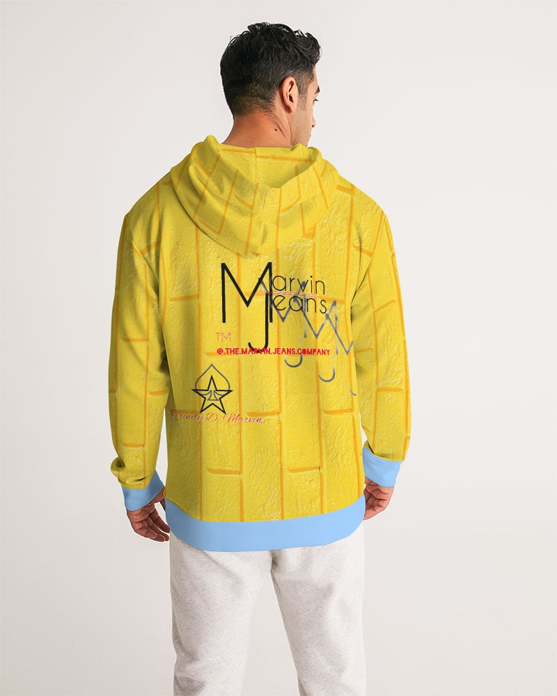 Brick city  yellow baby blue BY MARVIN JEANS Men's Hoodie