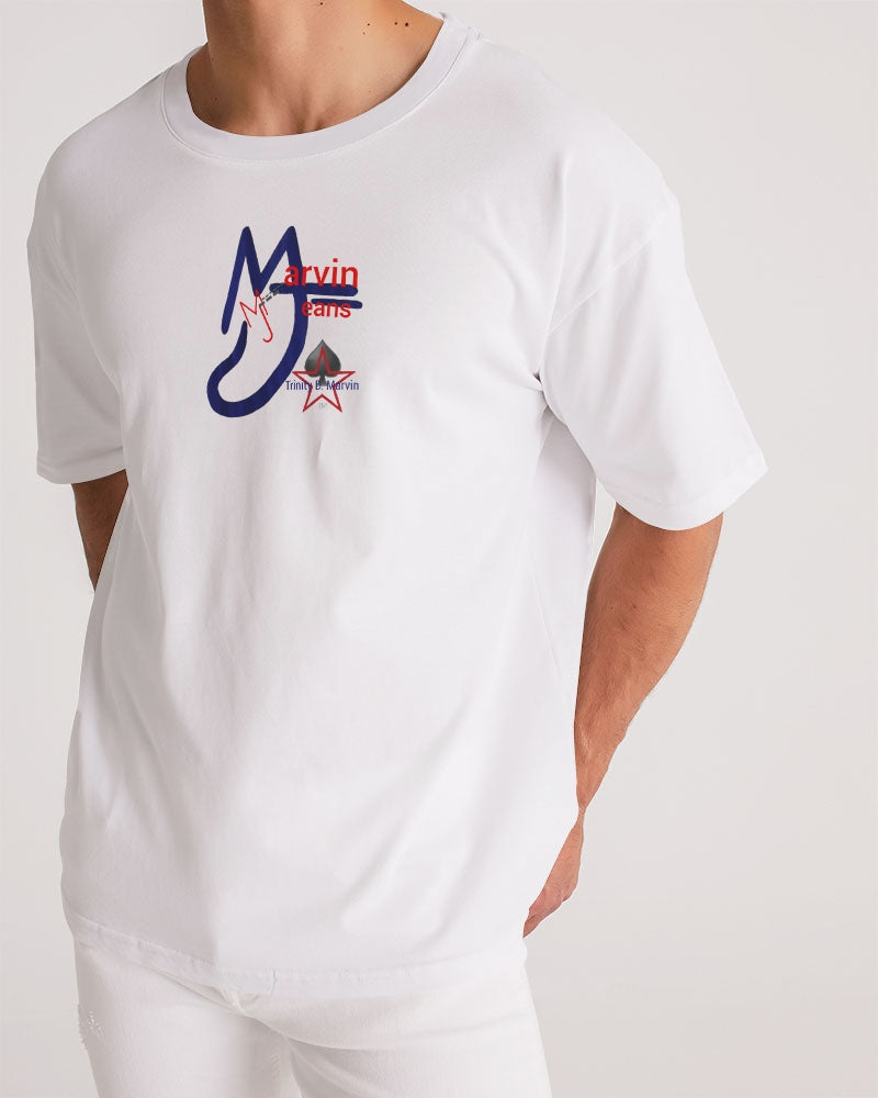 All white 3.1 by Marvin Jeans and Trinity D Marvin Men's Premium Heavyweight Tee