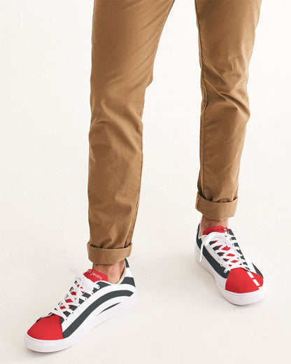 Zebra red by Trinity D Marvin Men's Faux-Leather Sneaker